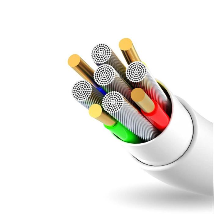 Dudao - Dudao USB-A till Lightning kabel 3A 1m L1L Vit
