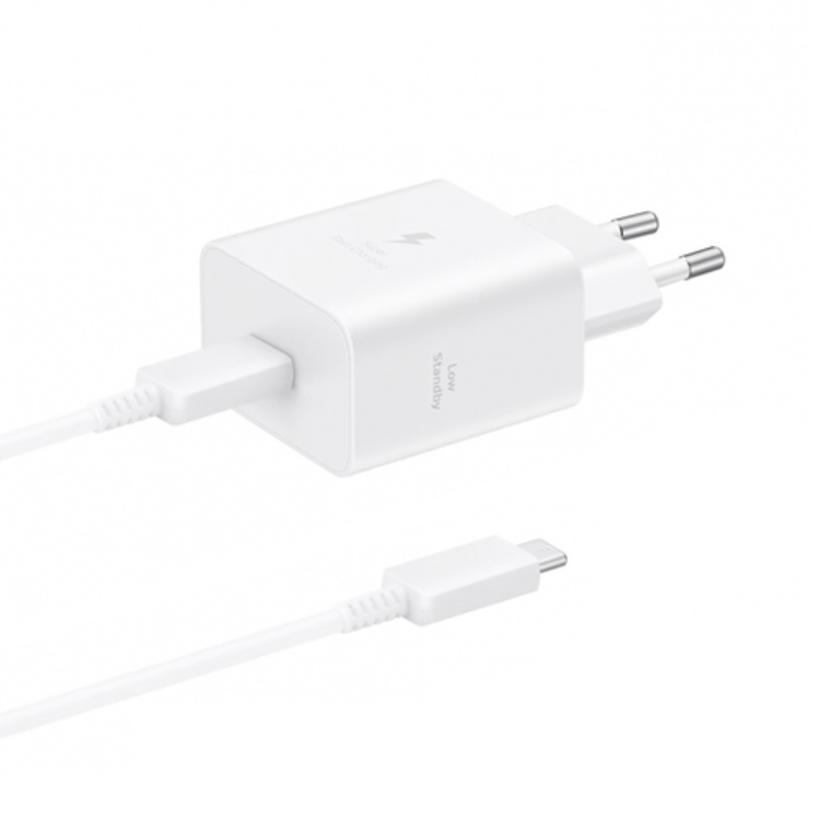 Samsung Väggladdare 45W 4.05A 1x USB-C + USB-C Kabel - Vit | 505295 | AlltMobil