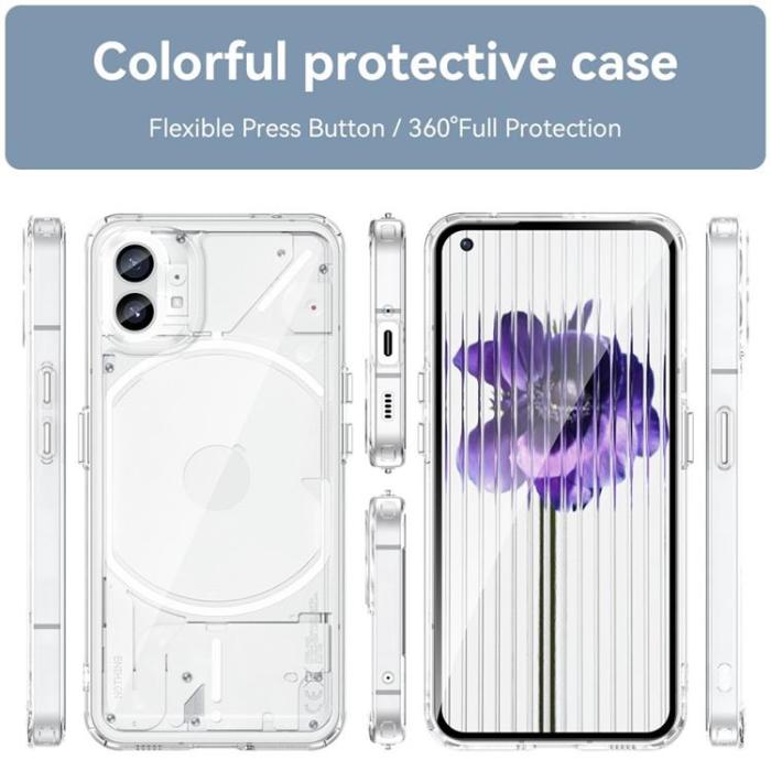 A-One Brand - Nothing Phone 1 Skal Hybrid TPU - Vit