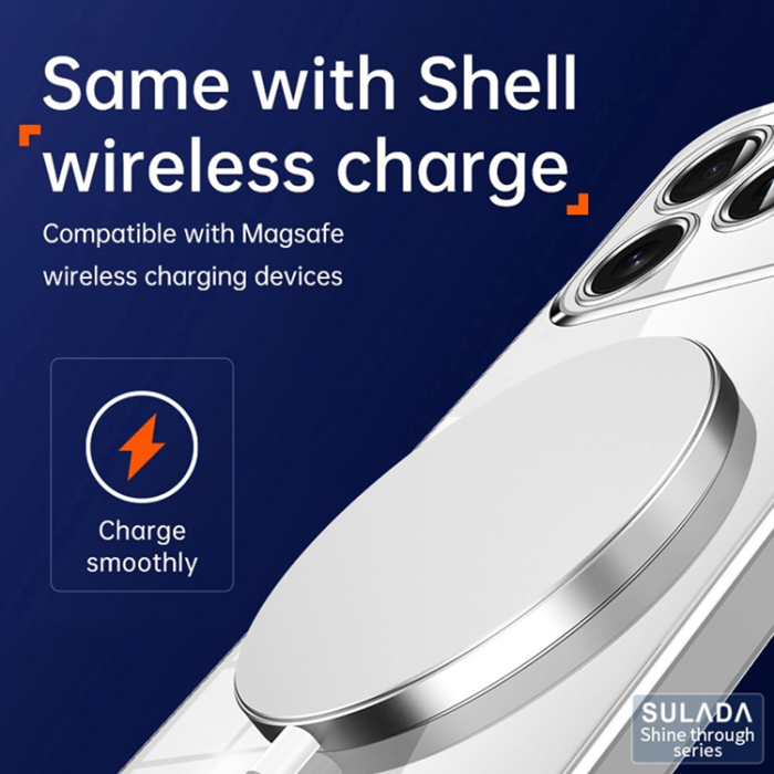 SULADA - SULADA iPhone 17 Pro Mobilskal Ultra Thin Electroplated - Silver