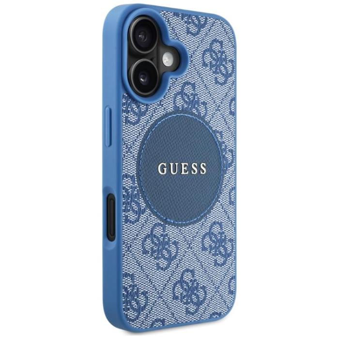 Guess - Guess iPhone 16 Mobilskal MagSafe 4G Circle - Blå