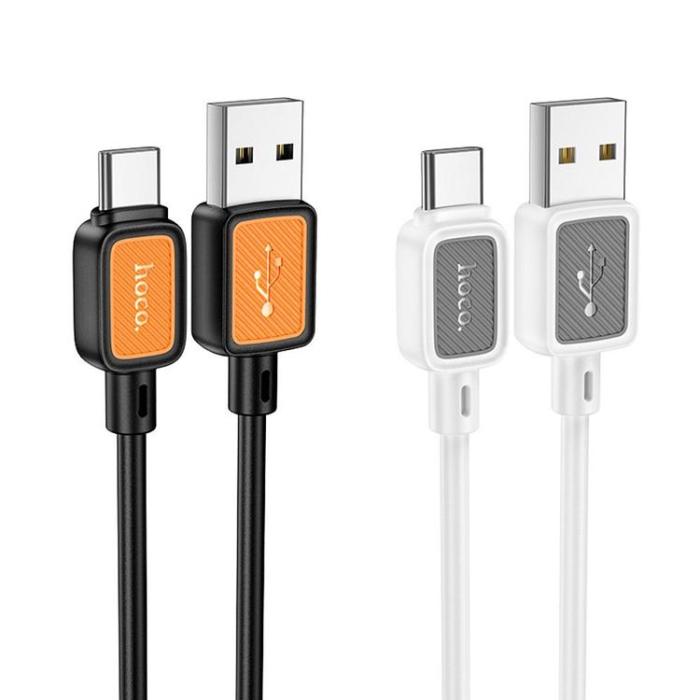 Hoco - HOCO USB-A till USB-C Kabel 3A 1 m X108 - Svart