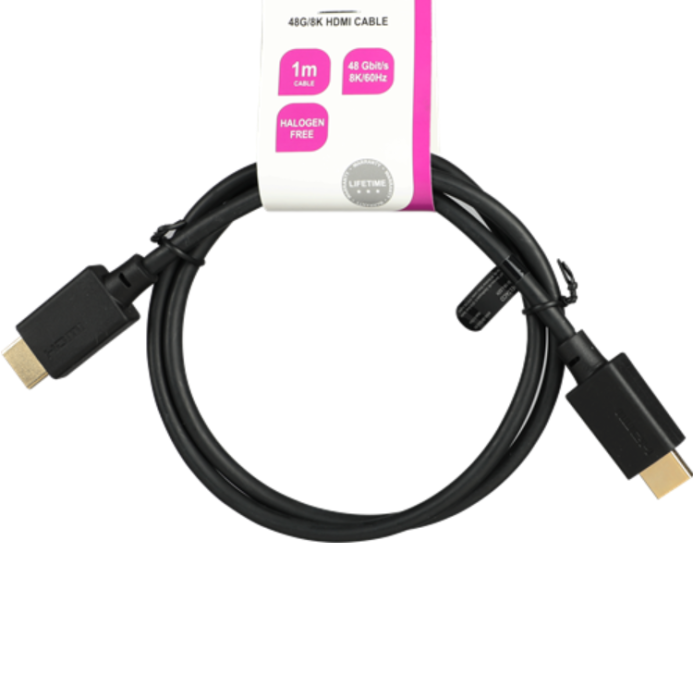 UTGATT1 - Deltaco Ultra High HDMI Kabel 1m - Svart