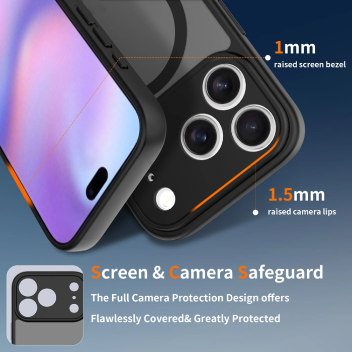 Tech-Protect - Tech-Protect iPhone 17 Pro Max Mobilskal Magsafe Basic - Matte Svart