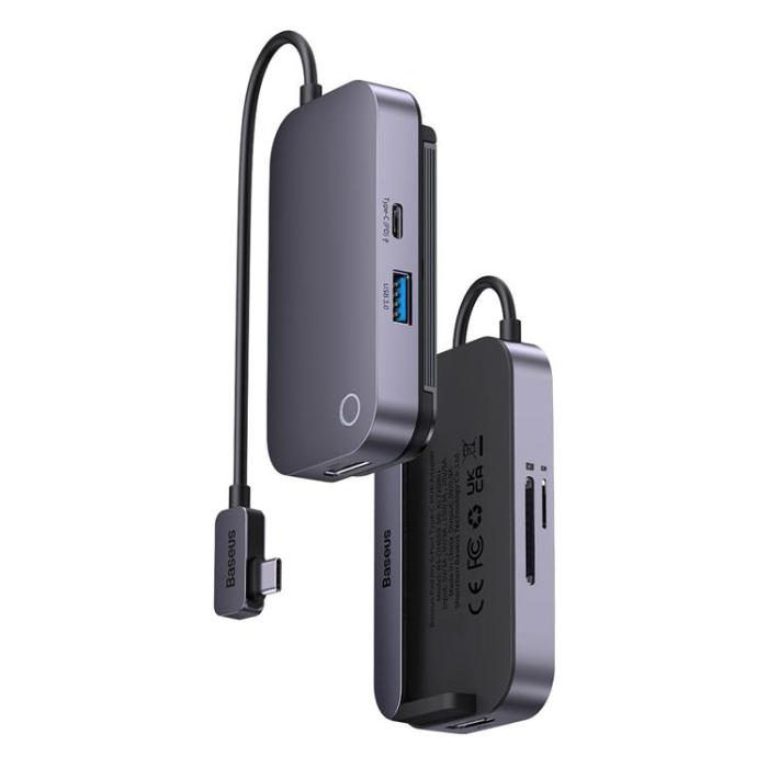 BASEUS - Baseus 6in1 Universal HUB USB-C - Mörk Grå