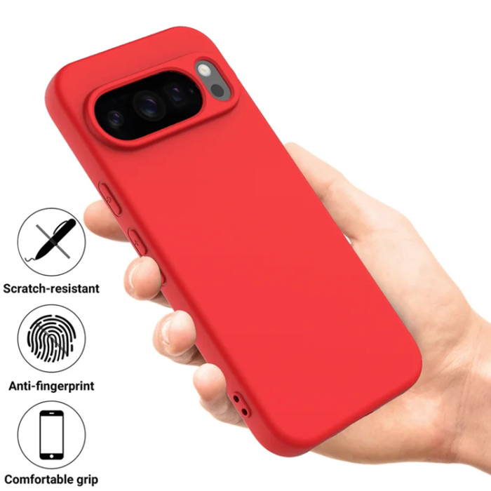 A-One Brand - Google Pixel 10 Pro Mobilskal Liquid Silikon - Röd