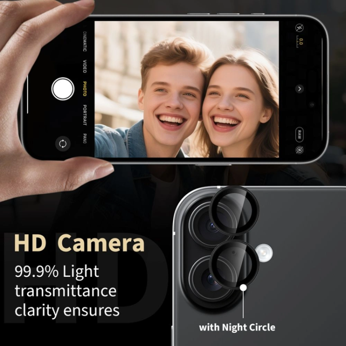 Tech-Protect - Tech-Protect Xiaomi Redmi Note 15 Pro 5G Kameraskydd Härdat Glas - Svart