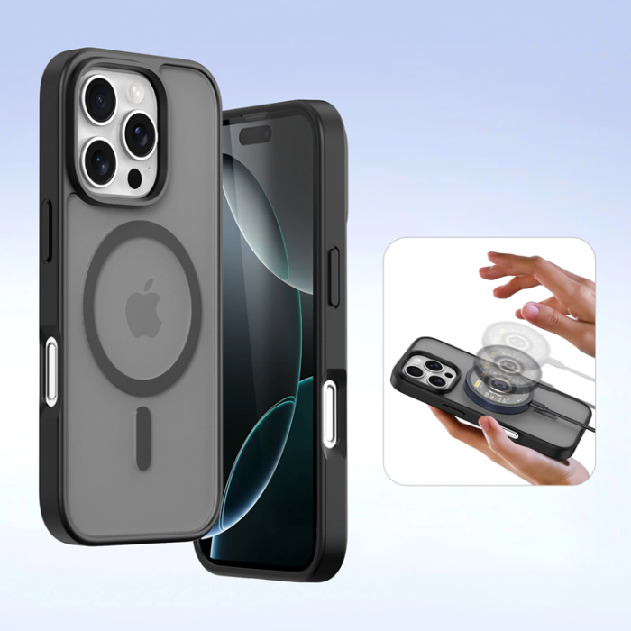 Dux Ducis - Dux Ducis iPhone 16 Pro Plånboksfodral Lawa Läder - Svart
