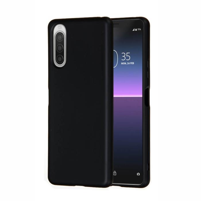 A-One Brand - Liquid Silikon skal till Sony Xperia 10 II - Svart
