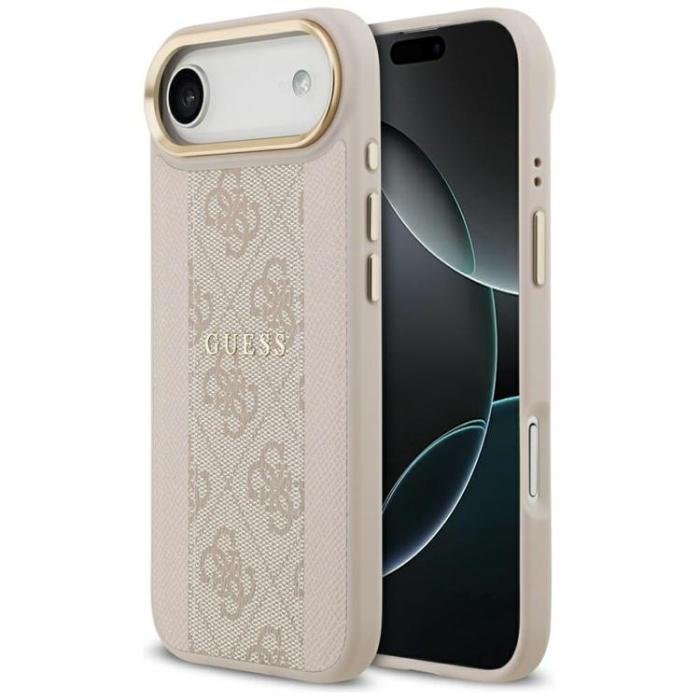 Guess - Guess iPhone Air Mobilskal MagSafe 4G Stripe - Rosa