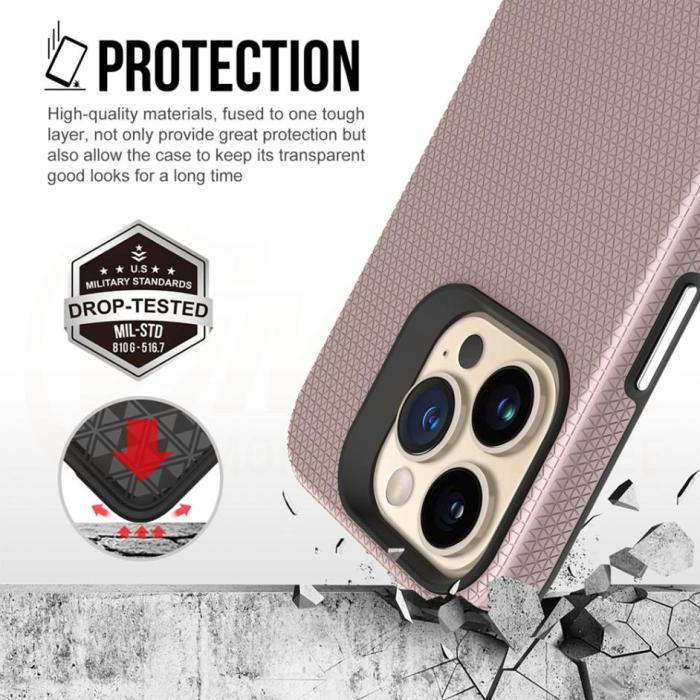 OEM - Vmax iPhone 13 Pro Triangle Skal Roséguld