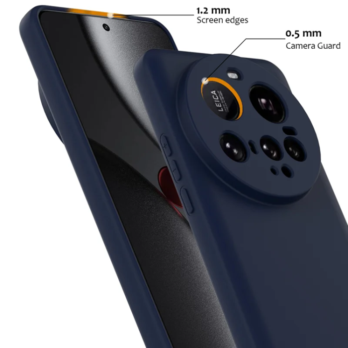 A-One Brand - Xiaomi 15 Ultra Mobilskal MagSafe Liquid Silikon - Mörkblå