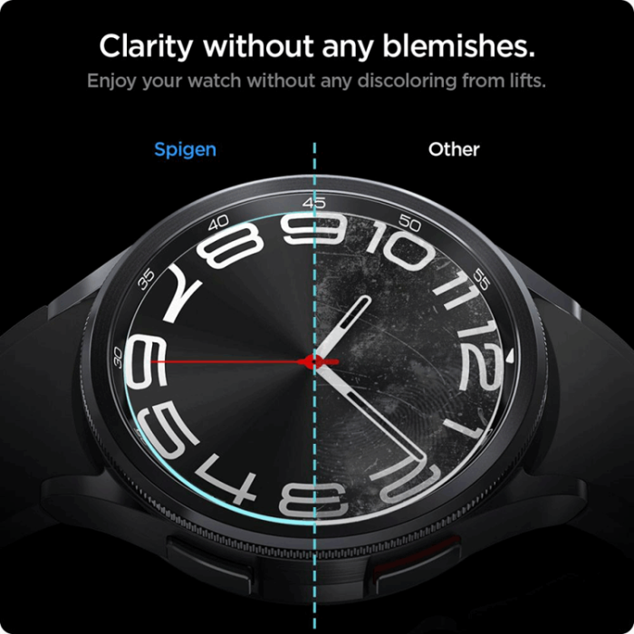 Spigen - Spigen Galaxy Watch 6 (43mm) Classic Härdat Glas Skärmskydd