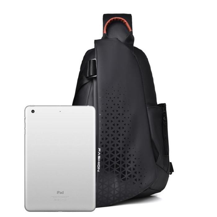 A-One Brand - CrossBody Väska Ryggsäck USB Port - Svart
