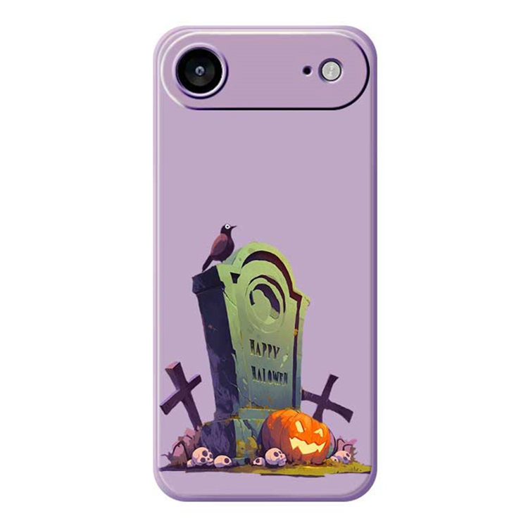 iPhone Air Mobilskal med Halloween Tombstone Pattern TPU - Lila | 2353 | AlltMobil
