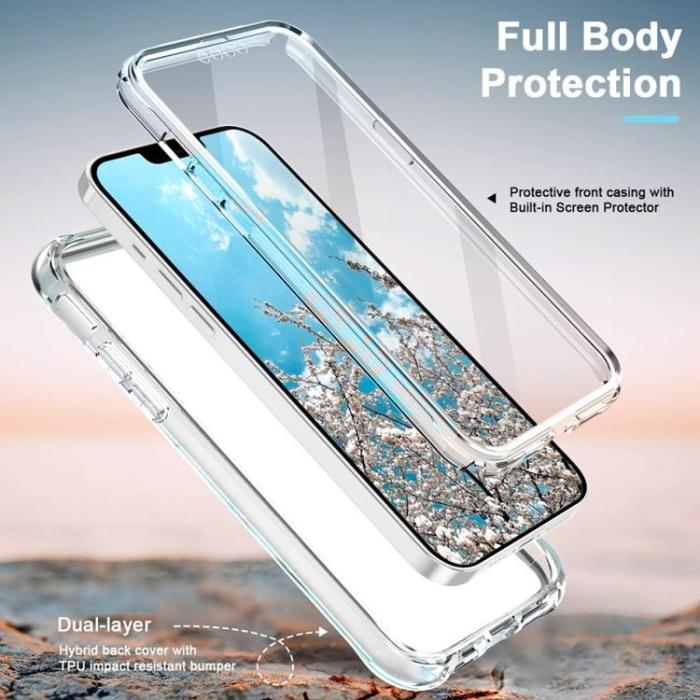 A-One Brand - iPhone 14 Pro Max Skal 360 Marble - Blå
