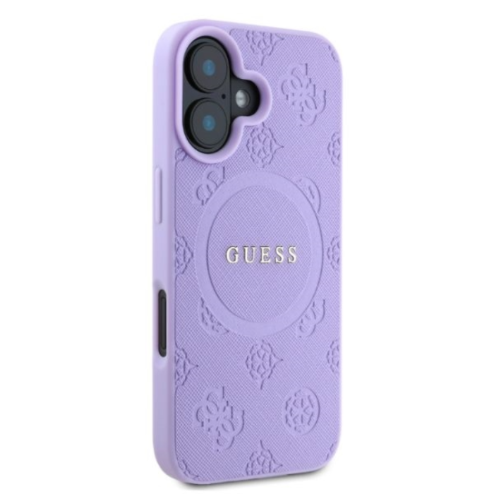 Guess - Guess iPhone 16 Mobilskal Magsafe Saffiano Peony Classic Logo