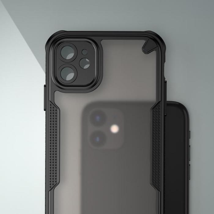 OEM - iPhone 12 Mobilskal Defender Matt - Svart