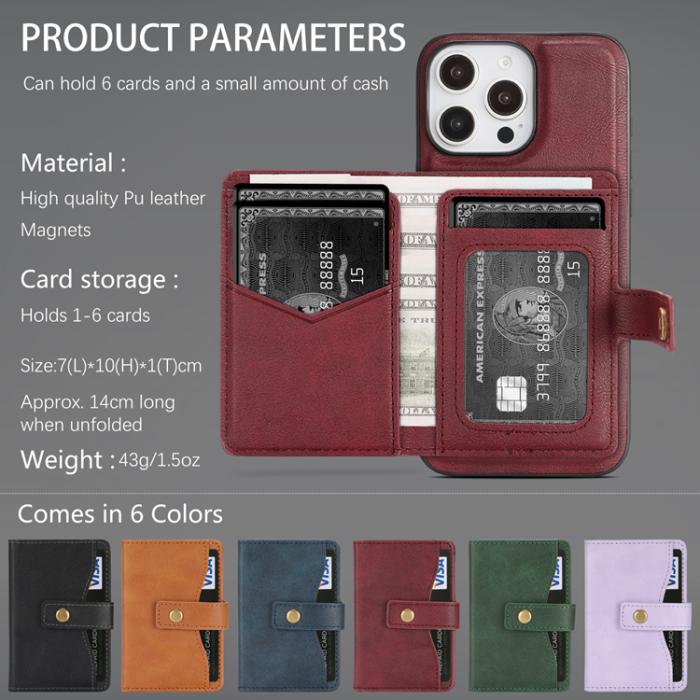 A-One Brand - iPhone 16 Pro Mobilskal MagSafe Detachable Korthållare