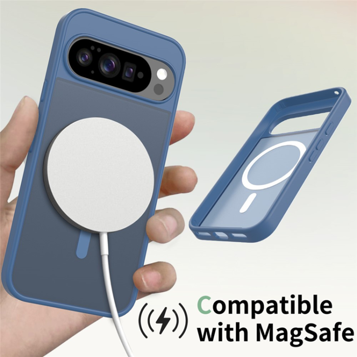 A-One Brand - Google Pixel 10 Pro XL Mobilskal MagSafe Skin Touch - Blå