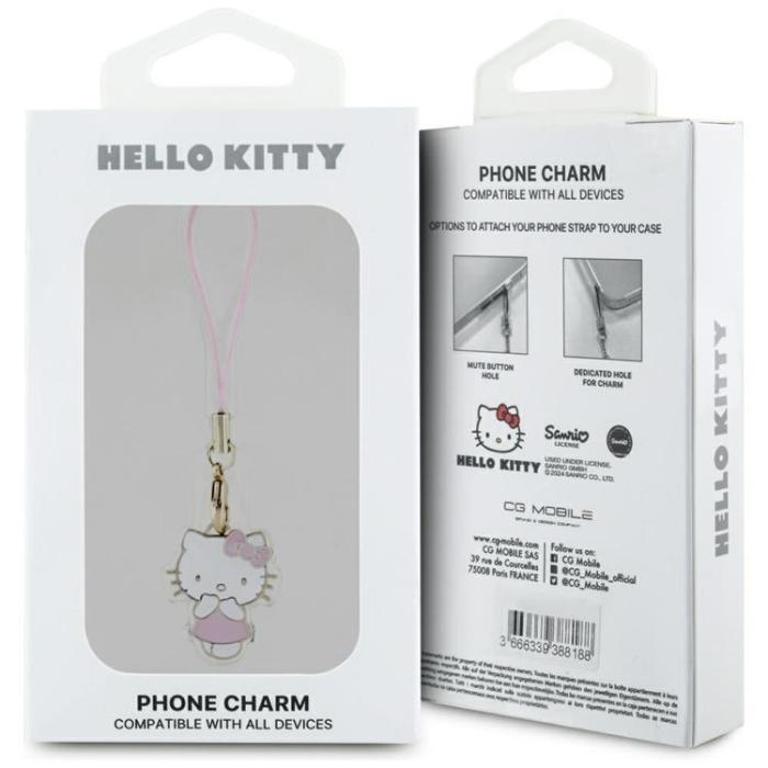 Hello Kitty - Hello Kitty Hängande Mobilrem Charm Kitty Cute - Rosa