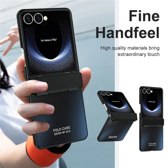 A-One Brand - Galaxy Z Flip7 Mobilskal Electroplating - Svart