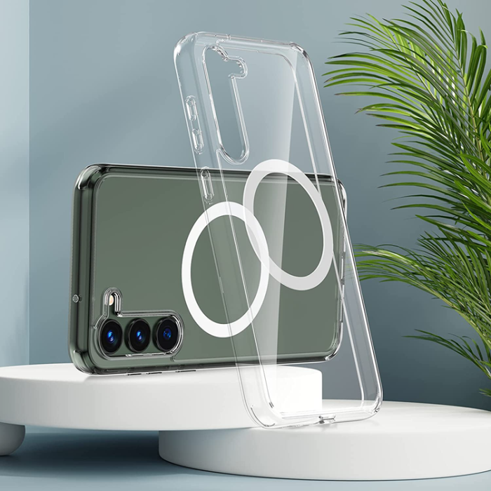 OEM - Galaxy S23 Mobilskal Magsafe Shockproof Magnetic - Clear