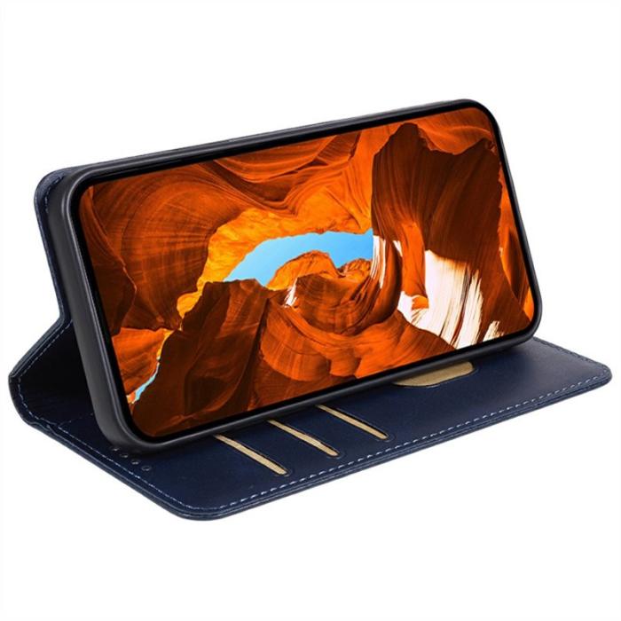 OEM - Samsung Galaxy A57 Fodral PU Läder Magnetiskt Skydd - Blå