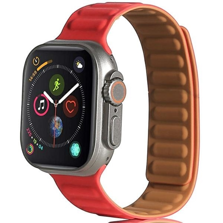 Beline Apple Watch (42/44/45/49mm) Armband Magnetic - Röd | 5123 | AlltMobil