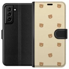 iSecrets - Pl&aring;nboksfodral till Samsung Galaxy S21+ 5G med Bj&ouml;rnm&ouml;nster