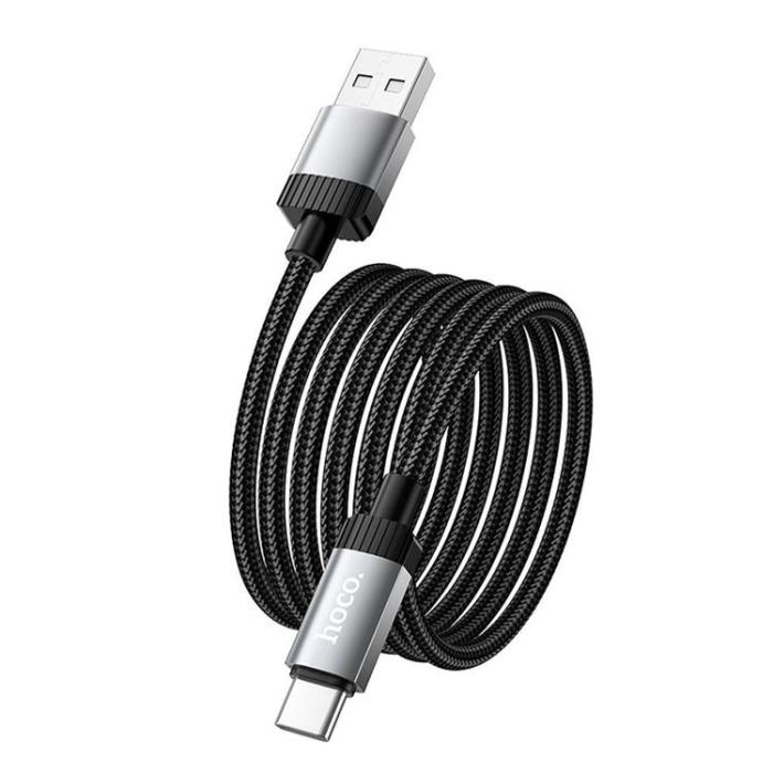 Hoco - HOCO USB-A till USB-C Kabel 3A 1m X117 - Svart