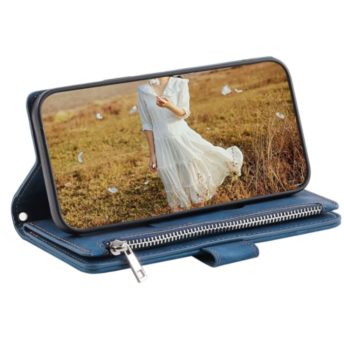 UTGATT1 - iPhone 11 Plånboksfodral Quilted - Blå