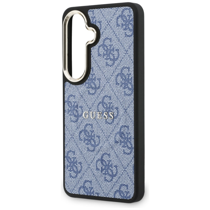 Guess - Guess Mobilskal För Galaxy S26 Plus MagSafe 4G Embossed Ring - Blå