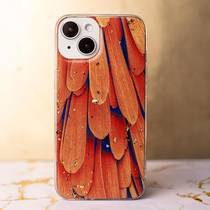 OEM - Galaxy S24 Ultra Mobilskal Guld Glam - Orange