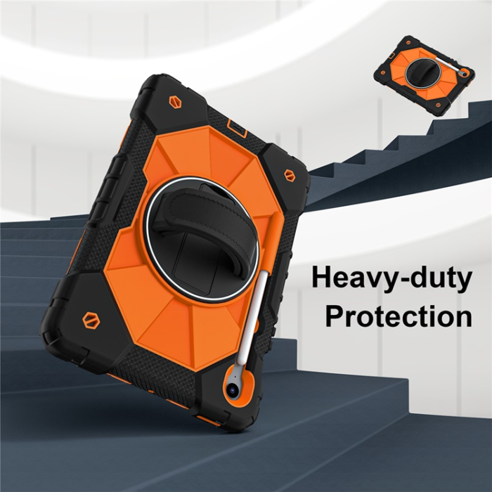 A-One Brand - Galaxy Tab S10 FE/S9 FE/S9 Skal Kickstand med Rem - Orange