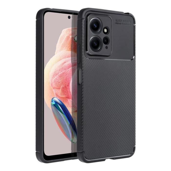 OEM - Xiaomi Redmi Note 12 4G Mobilskal Carbon Premium - Svart