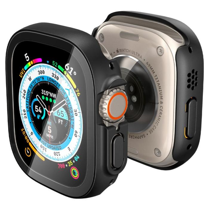 UTGATT - Spigen Apple Watch Ultra (49mm) Skal Thin Fit 360 - Svart