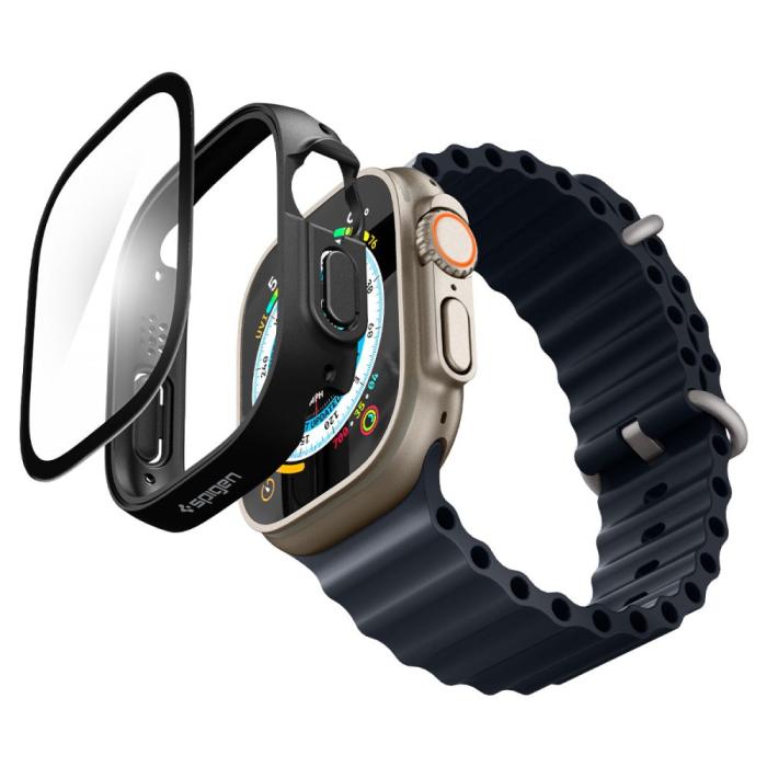 UTGATT - Spigen Apple Watch Ultra (49mm) Skal Thin Fit 360 - Svart