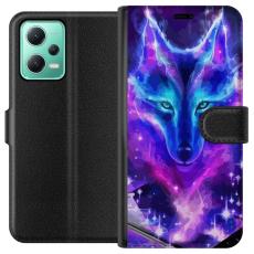 iSecrets - Pl&aring;nboksfodral till Xiaomi Redmi Note 12 med Neon Varg