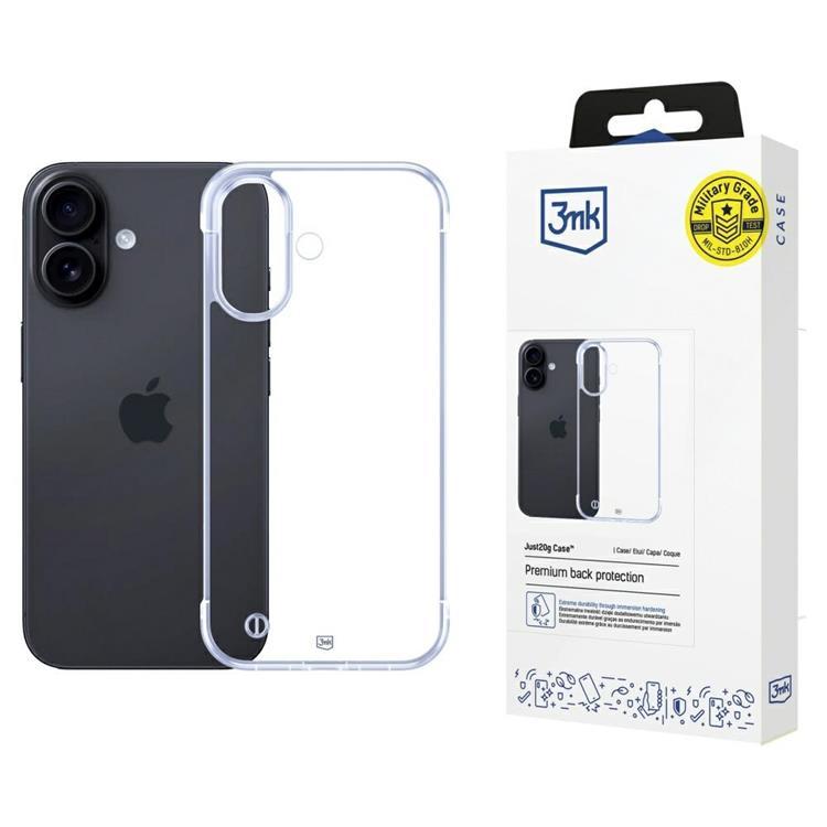 3MK iPhone 16 Mobilskal Just20g - Clear | 2353 | AlltMobil