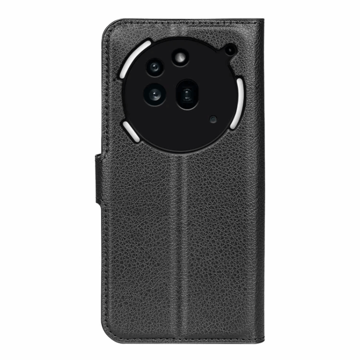 A-One Brand - Nothing Phone (3a) Pro Plånboksfodral Litchi Texture - Svart