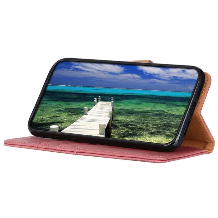 KHAZNEH - KHAZNEH Galaxy S23 FE Plånboksfodral Cowhide - Rosa