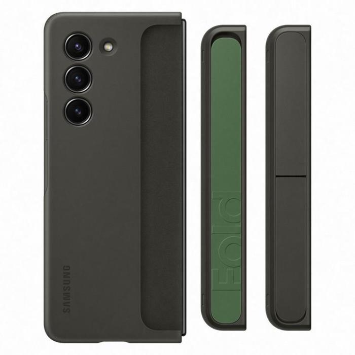 Samsung - Samsung Galaxy Z Fold 5 Mobilskal Silikon med Stativ - Svart