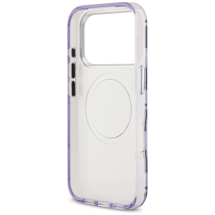 KARL LAGERFELD - Karl Lagerfeld iPhone 17 Pro Mobilskal Magsafe KL Monogram - Lila