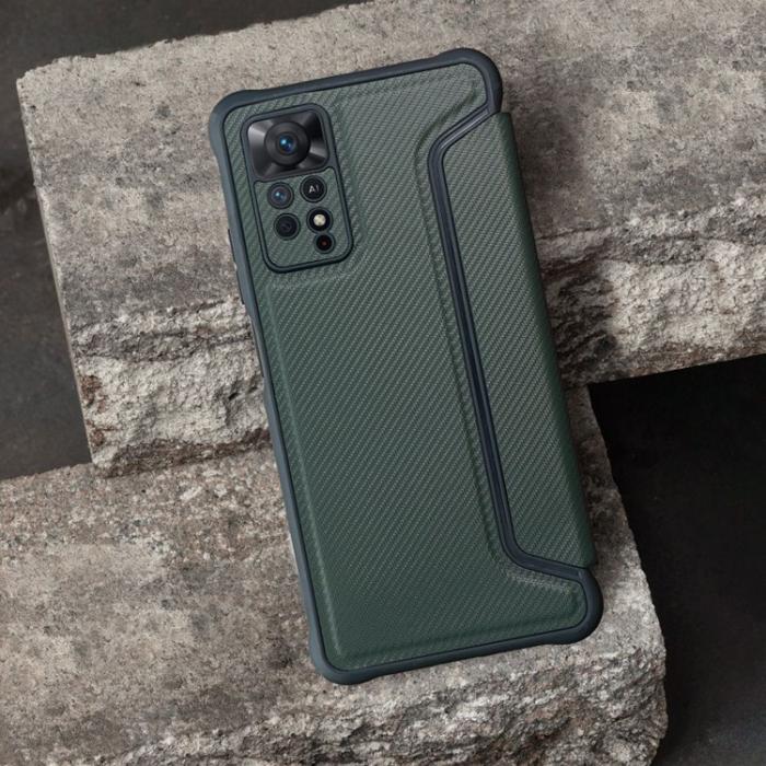 OEM - Xiaomi Redmi 12C Plånboksfodral Razor - Mörkgrön