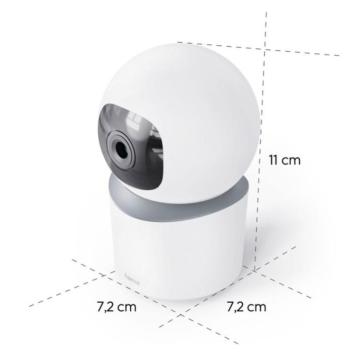 Hama - HAMA Smart Övervakningskamera Inomhus Svängbar Vit