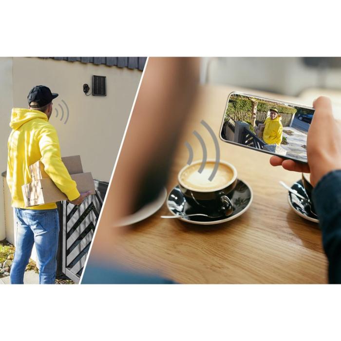 Hama - HAMA Smart Övervakningskamera Utomhus Solenergi Svart