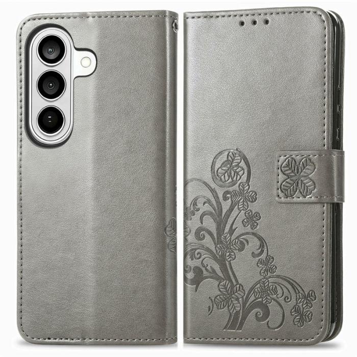 OEM - Plånboksfodral för Samsung Galaxy S26 Konstläder - Grå