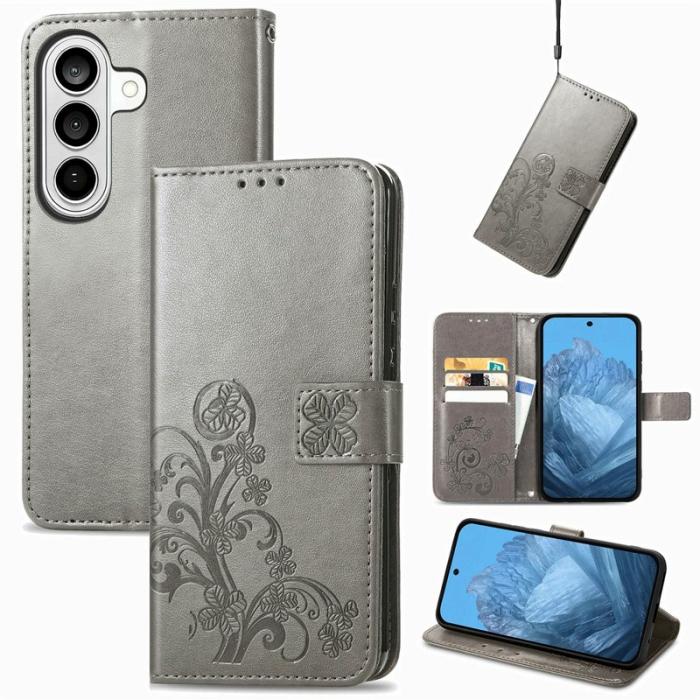 OEM - Plånboksfodral för Samsung Galaxy S26 Konstläder - Grå