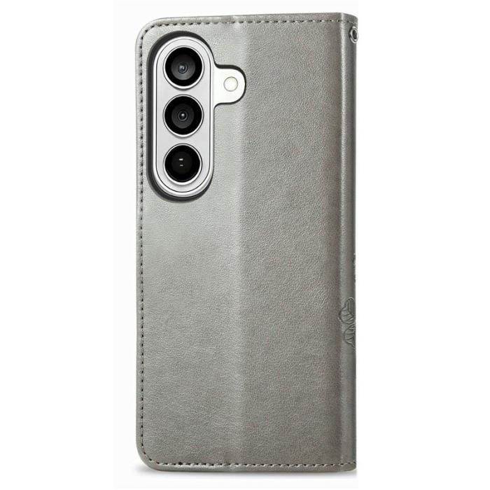 OEM - Plånboksfodral för Samsung Galaxy S26 Konstläder - Grå
